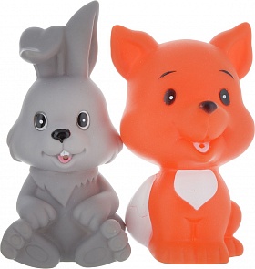 Игрушки для ванной – Заяц и Лиса, в сетке (Играем Вместе, LXB333_335 (100)sim)